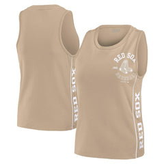 Boston Red Sox WEAR by Erin Andrews Women's Tonal Tank Top Tan