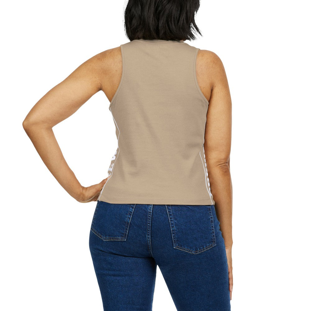 Milwaukee Brewers WEAR by Erin Andrews Women's Tonal Tank Top Tan