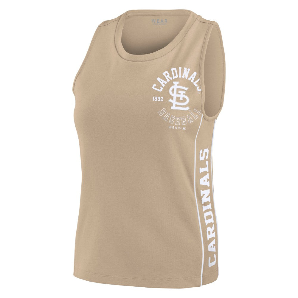 St. Louis Cardinals WEAR by Erin Andrews Women's Tonal Tank Top Tan