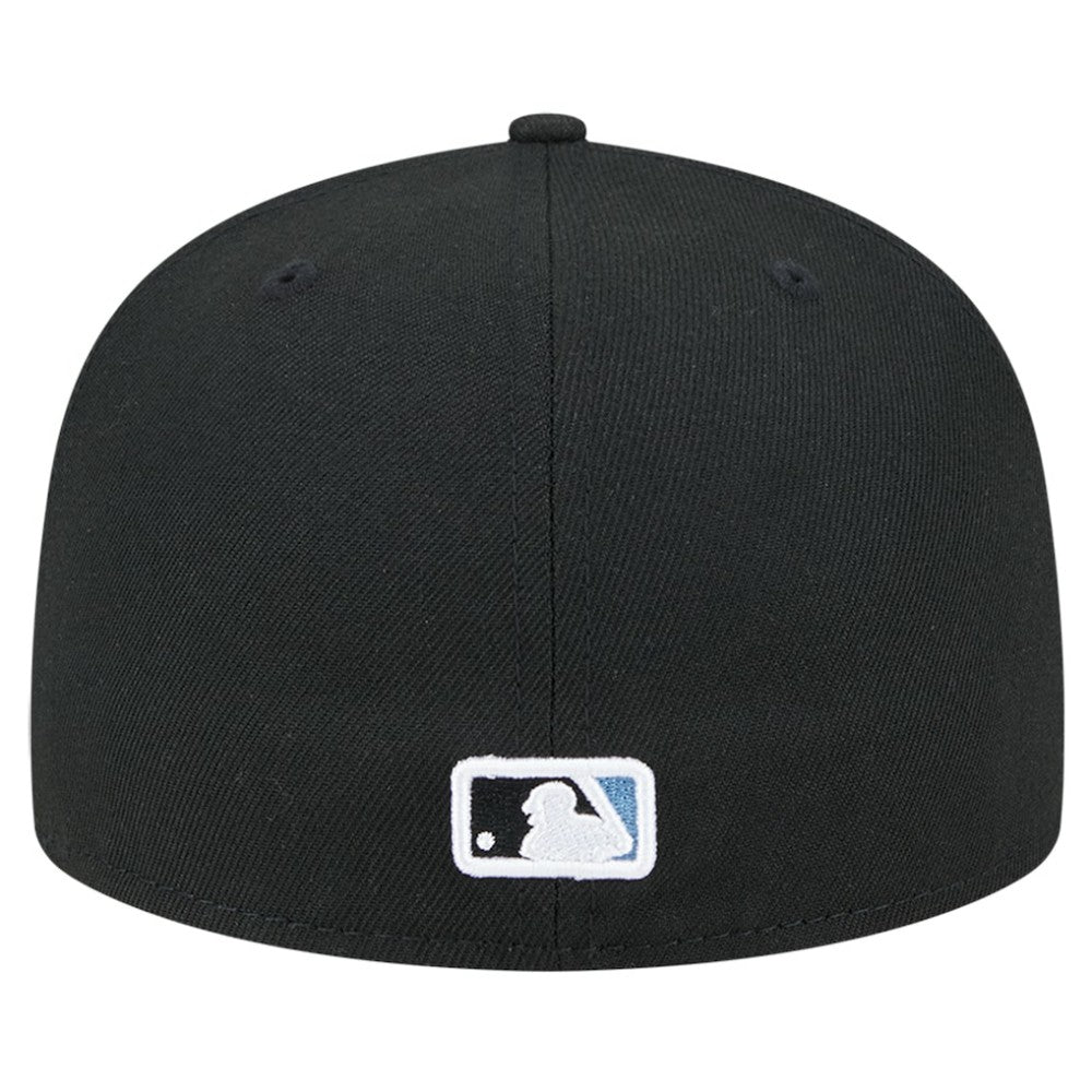 Tampa Bay Rays Checkered Undervisor 59FIFTY Fitted Hat Black