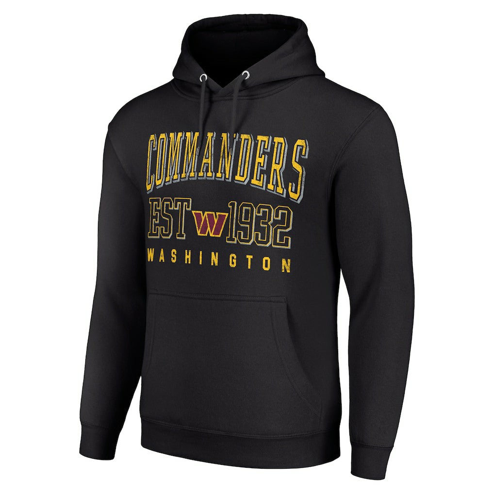 Washington Commanders Starter Unisex Throwback Logo Pullover Hoodie - Black sale