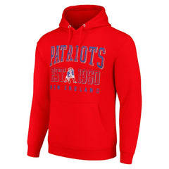 New England Patriots Starter Unisex Throwback Logo Pullover Hoodie - Red for sale