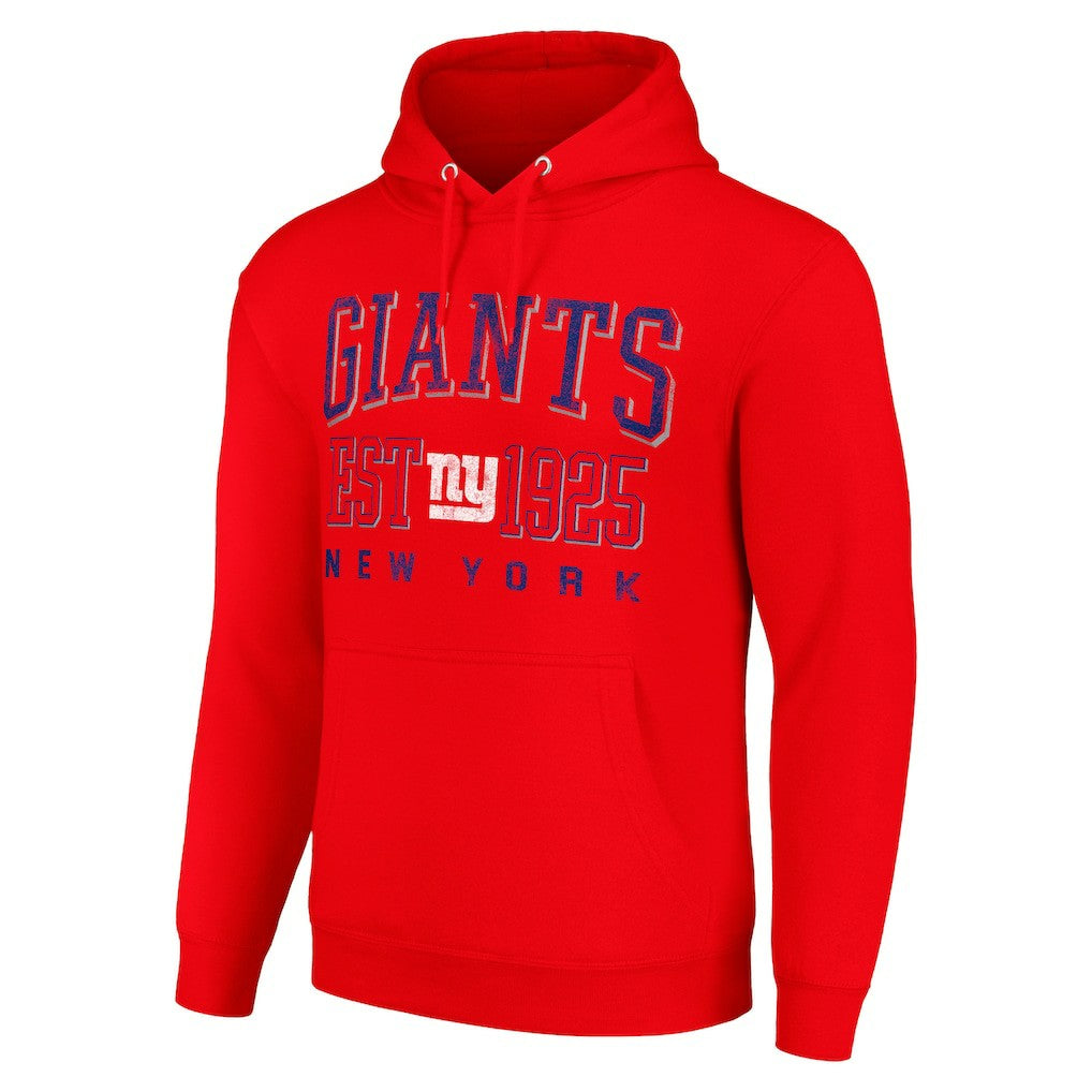 New York Giants Starter Unisex Throwback Logo Pullover Hoodie - Red cheap