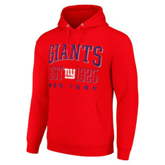 New York Giants Starter Unisex Throwback Logo Pullover Hoodie - Red cheap