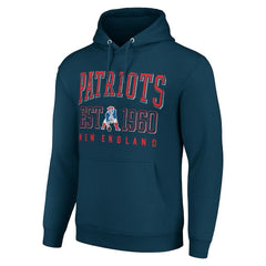 New England Patriots Starter Unisex Throwback Logo Pullover Hoodie - Navy outlet