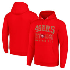 San Francisco 49ers Starter Unisex Throwback Logo Pullover Hoodie - Red online