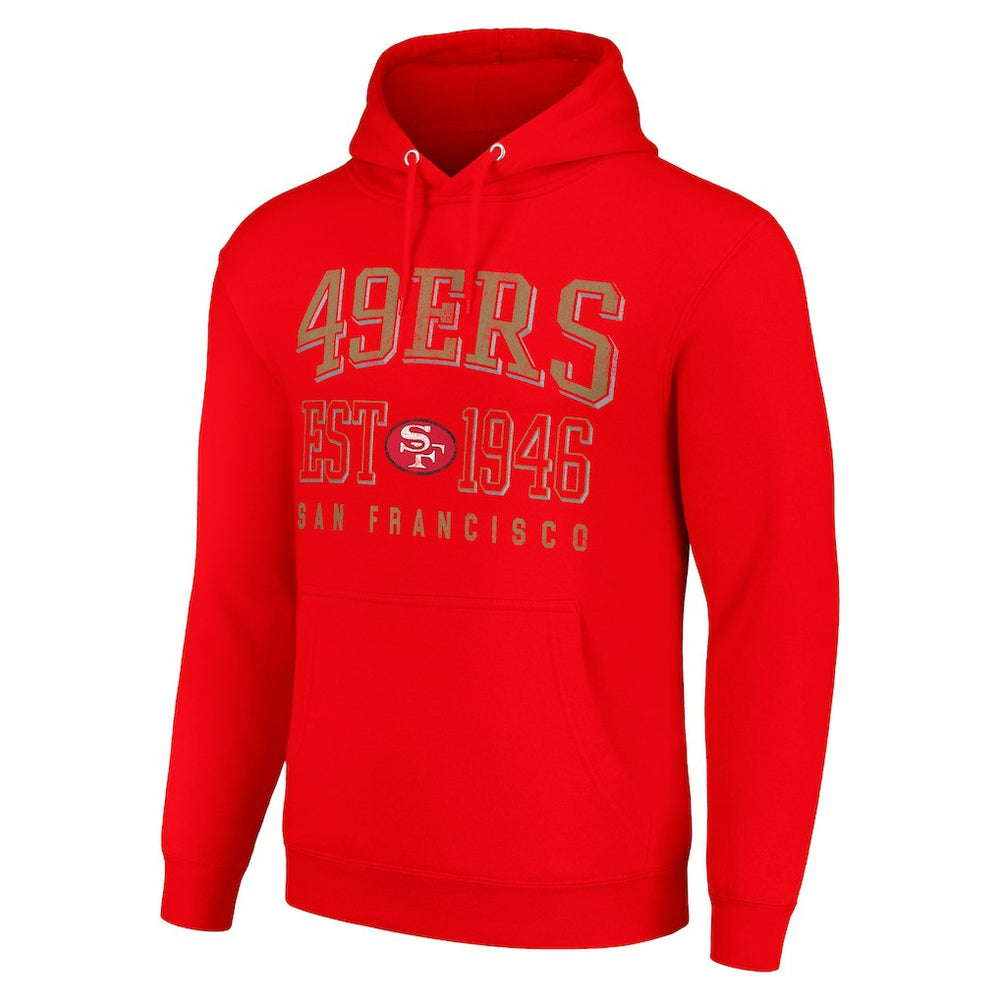 San Francisco 49ers Starter Unisex Throwback Logo Pullover Hoodie - Red online