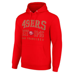 San Francisco 49ers Starter Unisex Throwback Logo Pullover Hoodie - Red online