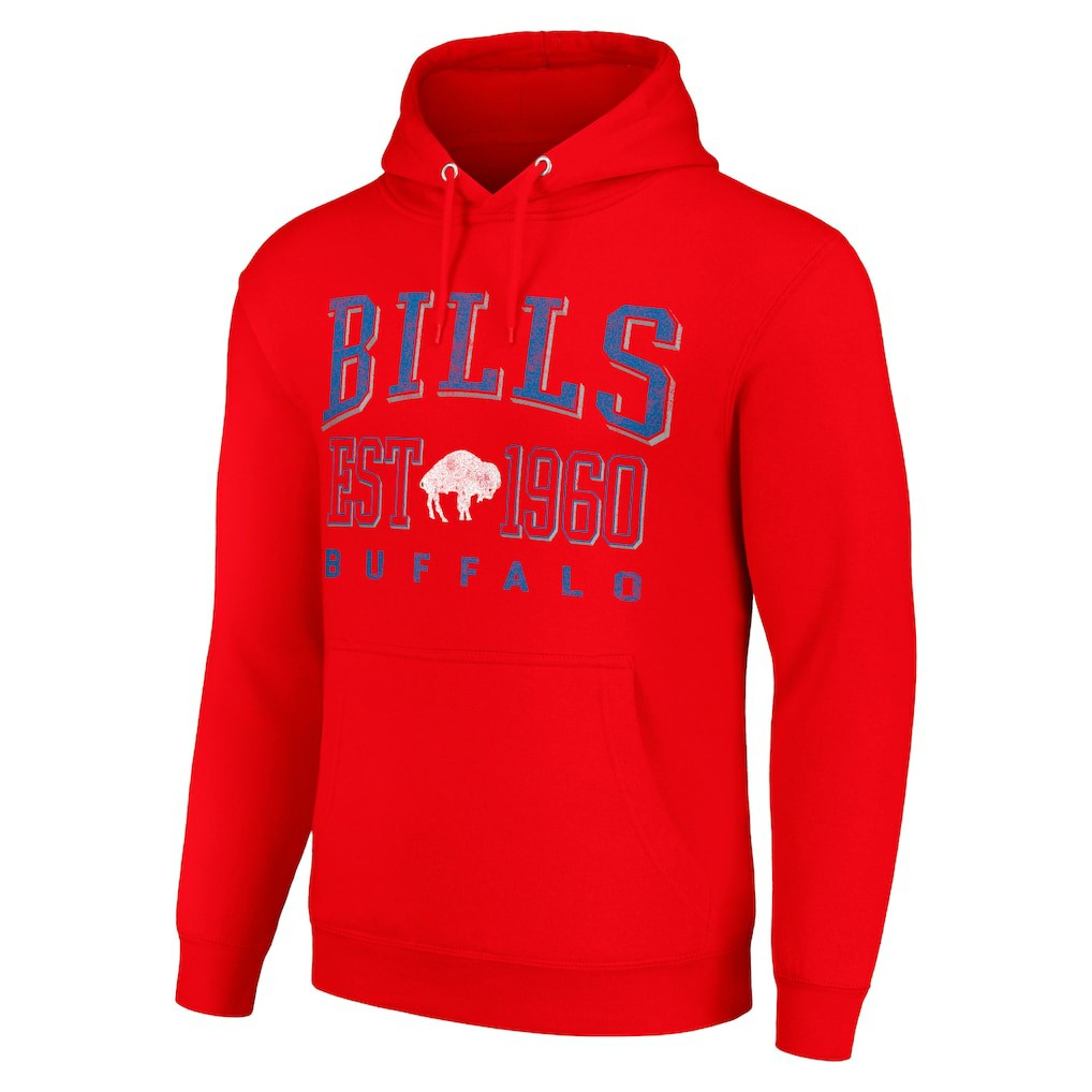 Buffalo Bills Starter Unisex Throwback Logo Pullover Hoodie - Red outlet