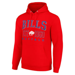 Buffalo Bills Starter Unisex Throwback Logo Pullover Hoodie - Red outlet