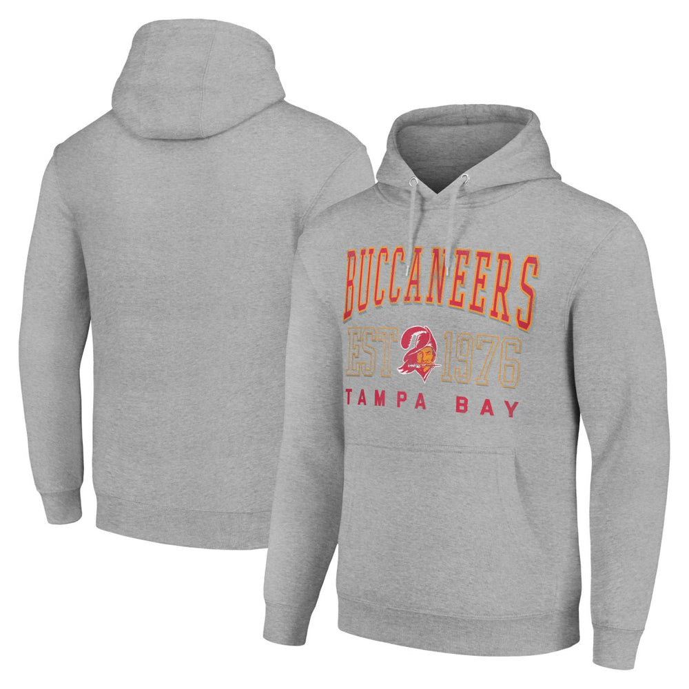 Tampa Bay Buccaneers Starter Unisex Throwback Logo Pullover Hoodie - Heather Gray outlet