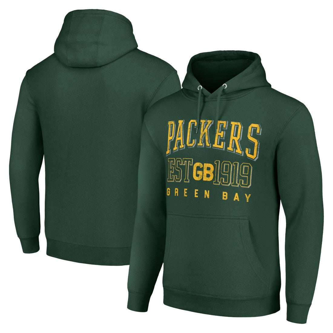 Green Bay Packers Starter Unisex Throwback Logo Pullover Hoodie - Green on sale