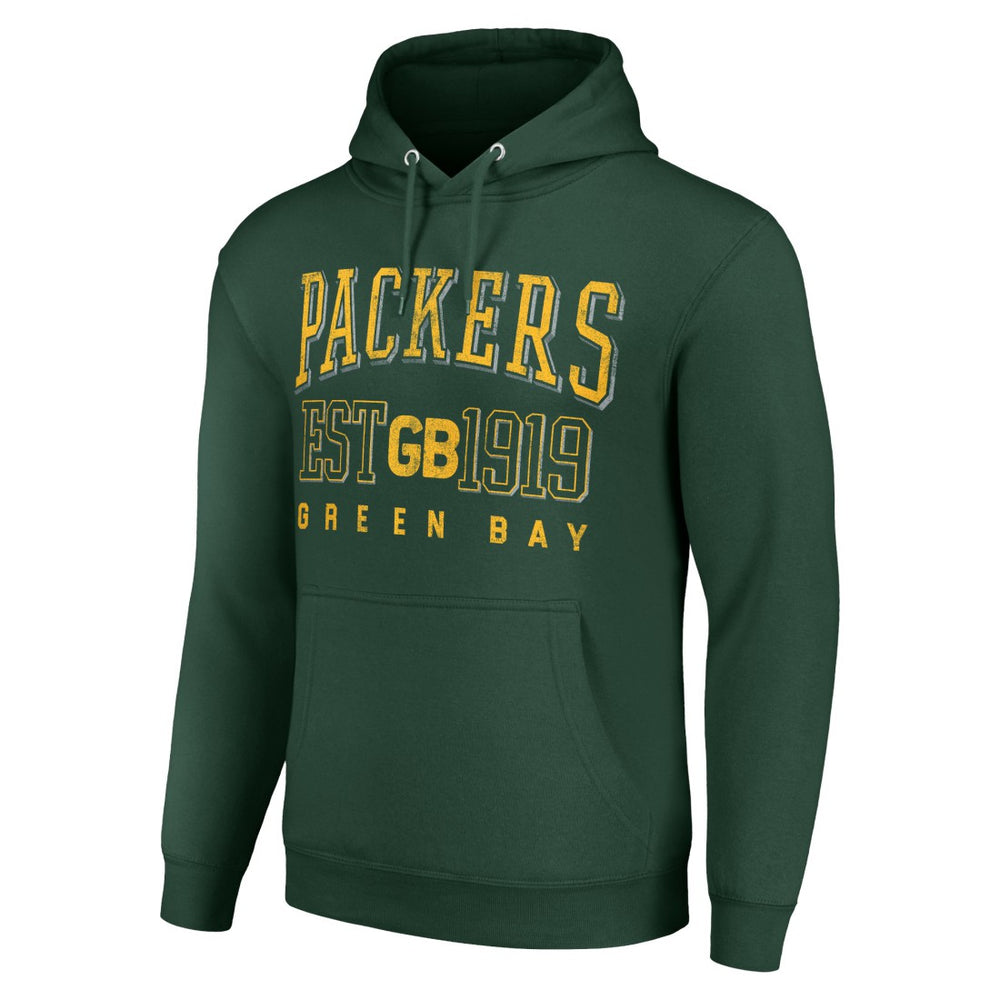 Green Bay Packers Starter Unisex Throwback Logo Pullover Hoodie - Green on sale