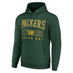 Green Bay Packers Starter Unisex Throwback Logo Pullover Hoodie - Green on sale