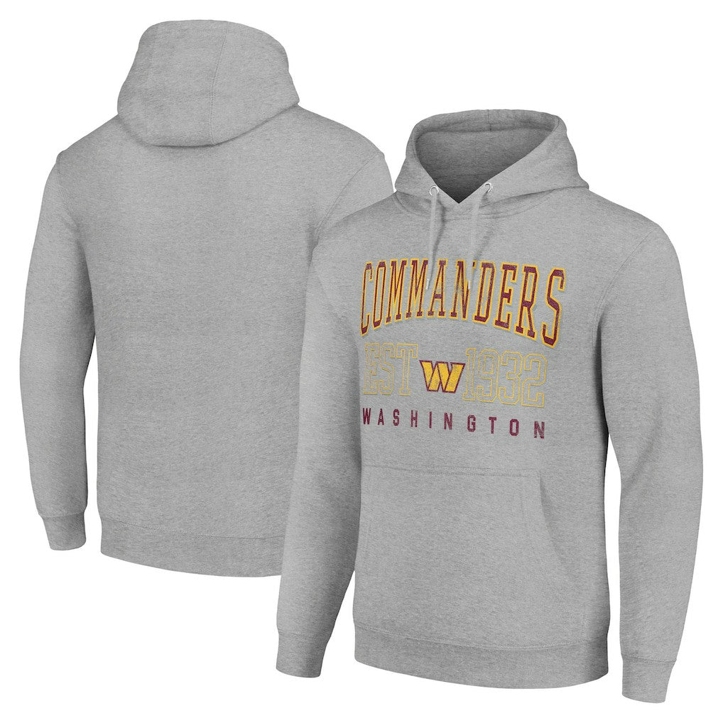 Washington Commanders Starter Unisex Throwback Logo Pullover Hoodie - Heather Gray sale