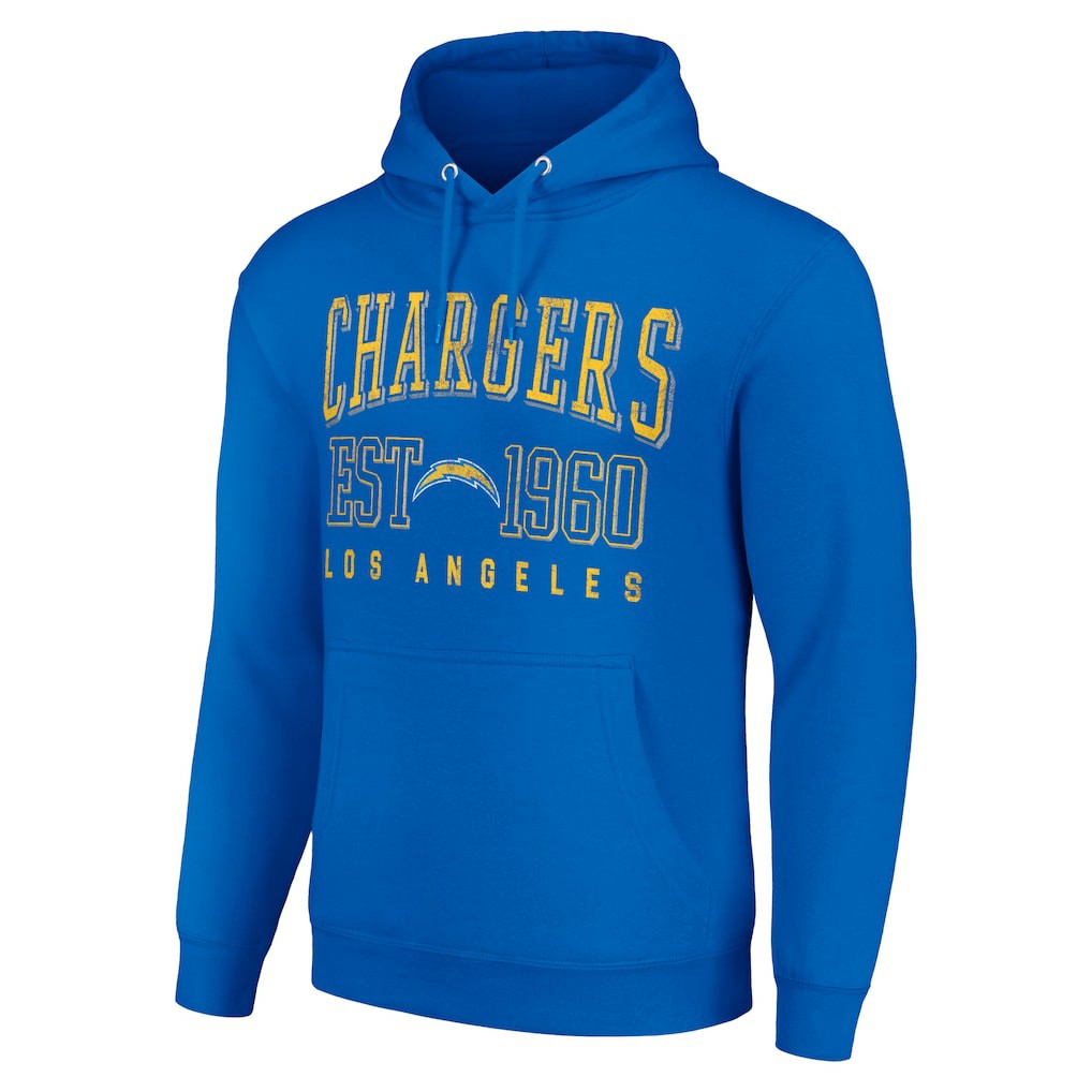 Los Angeles Chargers Starter Unisex Throwback Logo Pullover Hoodie - Royal outlet