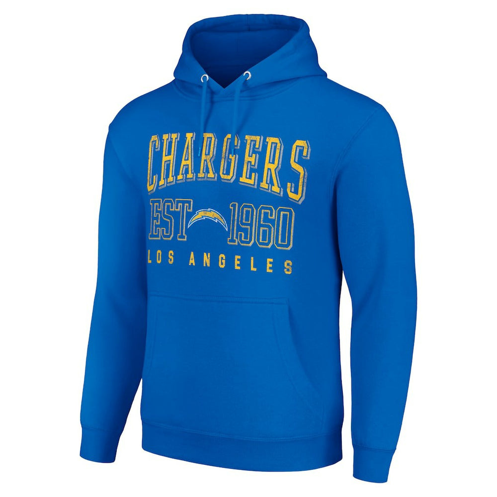 Los Angeles Chargers Starter Unisex Throwback Logo Pullover Hoodie - Royal outlet