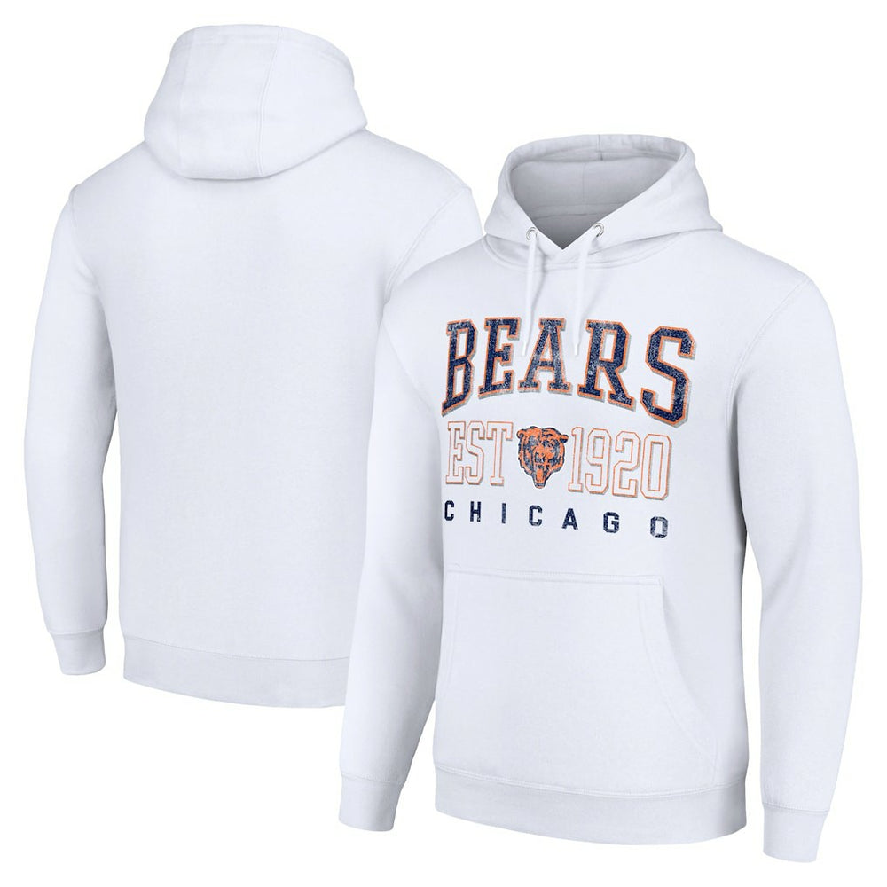 Chicago Bears Starter Unisex Throwback Logo Pullover Hoodie - White online