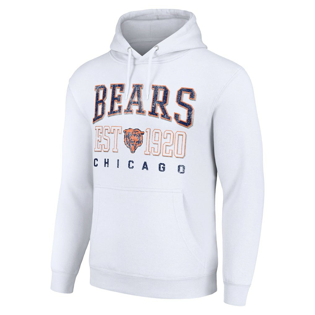 Chicago Bears Starter Unisex Throwback Logo Pullover Hoodie - White online
