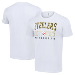 Pittsburgh Steelers Starter Throwback Logo T-Shirt - White discount