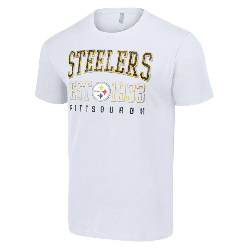 Pittsburgh Steelers Starter Throwback Logo T-Shirt - White discount