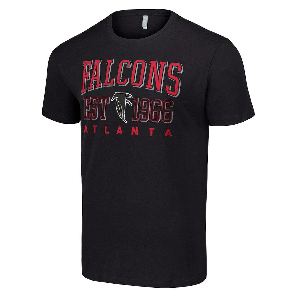 Atlanta Falcons Starter Throwback Logo T-Shirt - Black cheap