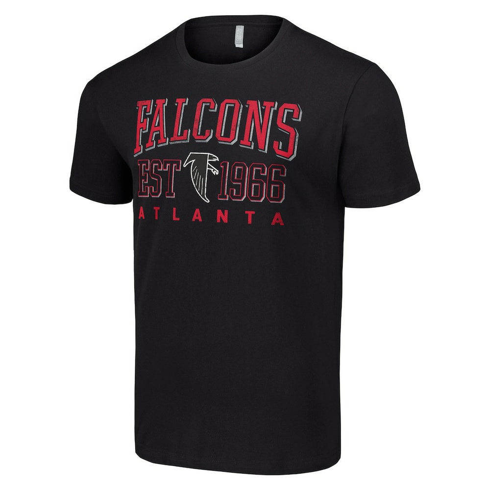 Atlanta Falcons Starter Throwback Logo T-Shirt - Black cheap