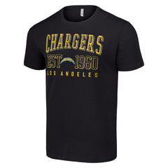Los Angeles Chargers Starter Throwback Logo T-Shirt - Black sale