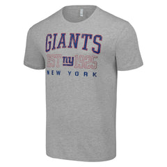 New York Giants Starter Throwback Logo T-Shirt - Heather Gray for sale