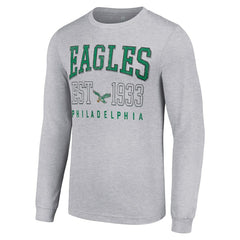 Philadelphia Eagles Starter Throwback Logo Long Sleeve T-Shirt - Heather Gray sale