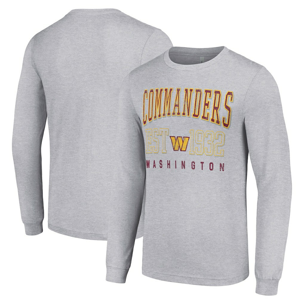 Washington Commanders Starter Throwback Logo Long Sleeve T-Shirt - Heather Gray sale