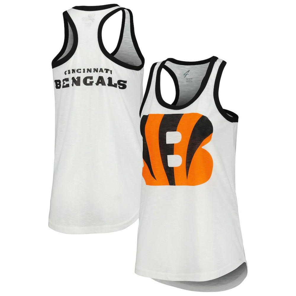 Cincinnati Bengals G-III 4Her by Carl Banks Women's Tater Racerback Tank Top - White on sale