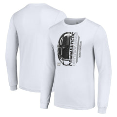 Washington Commanders Starter Half Helmet Logo Long Sleeve T-Shirt - White on sale