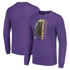 Minnesota Vikings Starter Half Helmet Logo Long Sleeve T-Shirt - Purple online