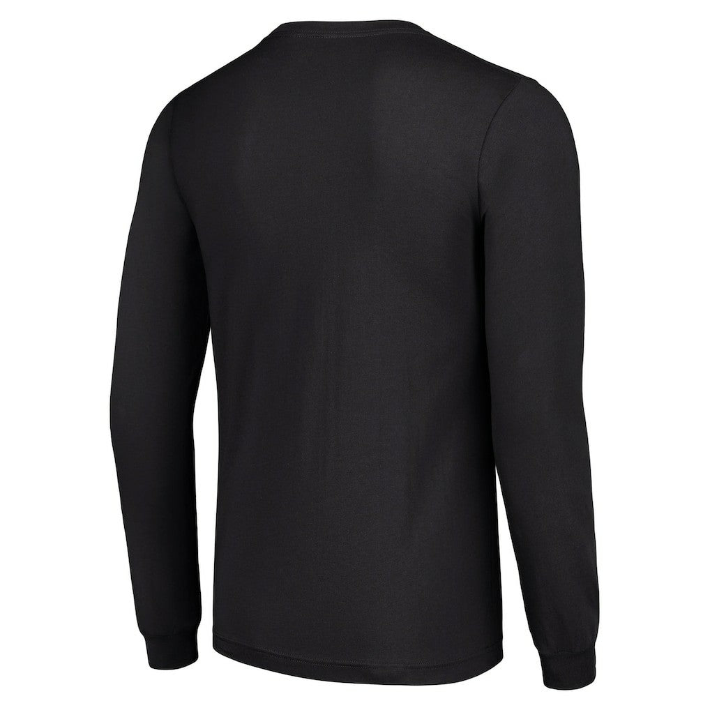 Minnesota Vikings Starter Half Helmet Logo Long Sleeve T-Shirt - Black outlet