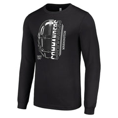 Washington Commanders Starter Half Helmet Logo Long Sleeve T-Shirt - Black cheap