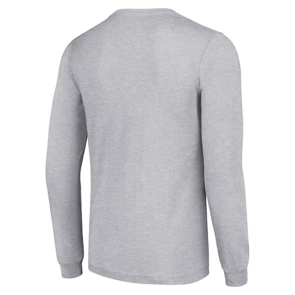 Pittsburgh Steelers Starter Half Helmet Logo Long Sleeve Heathered T-Shirt - Heather Gray on sale
