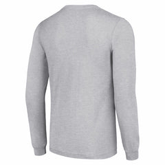 Detroit Lions Starter Half Helmet Logo Long Sleeve Heathered T-Shirt - Heather Gray outlet