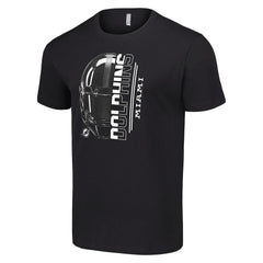 Miami Dolphins Starter Half Helmet Logo T-Shirt - Black on sale