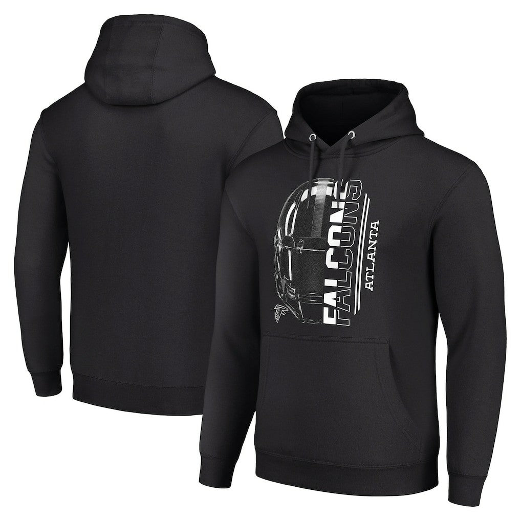 Atlanta Falcons Starter Unisex Half Helmet Logo Pullover Hoodie - Black cheap