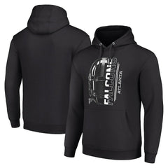Atlanta Falcons Starter Unisex Half Helmet Logo Pullover Hoodie - Black cheap
