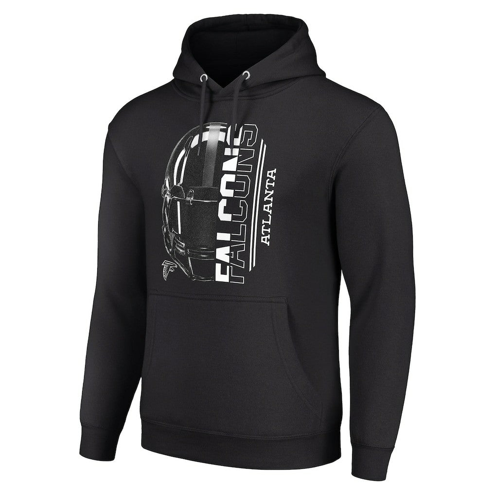 Atlanta Falcons Starter Unisex Half Helmet Logo Pullover Hoodie - Black cheap