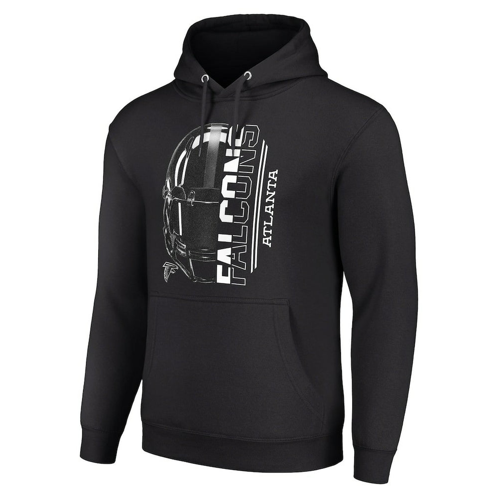 Atlanta Falcons Starter Unisex Half Helmet Logo Pullover Hoodie - Black cheap