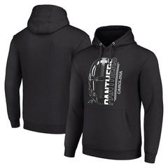 Carolina Panthers Starter Unisex Half Helmet Logo Pullover Hoodie - Black for sale