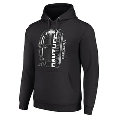 Carolina Panthers Starter Unisex Half Helmet Logo Pullover Hoodie - Black for sale