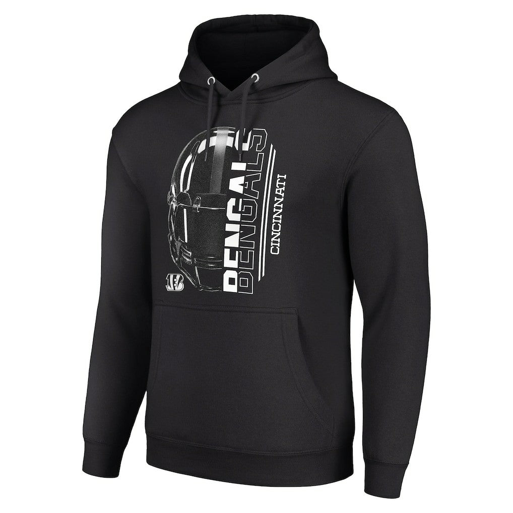 Cincinnati Bengals Starter Unisex Half Helmet Logo Pullover Hoodie - Black online