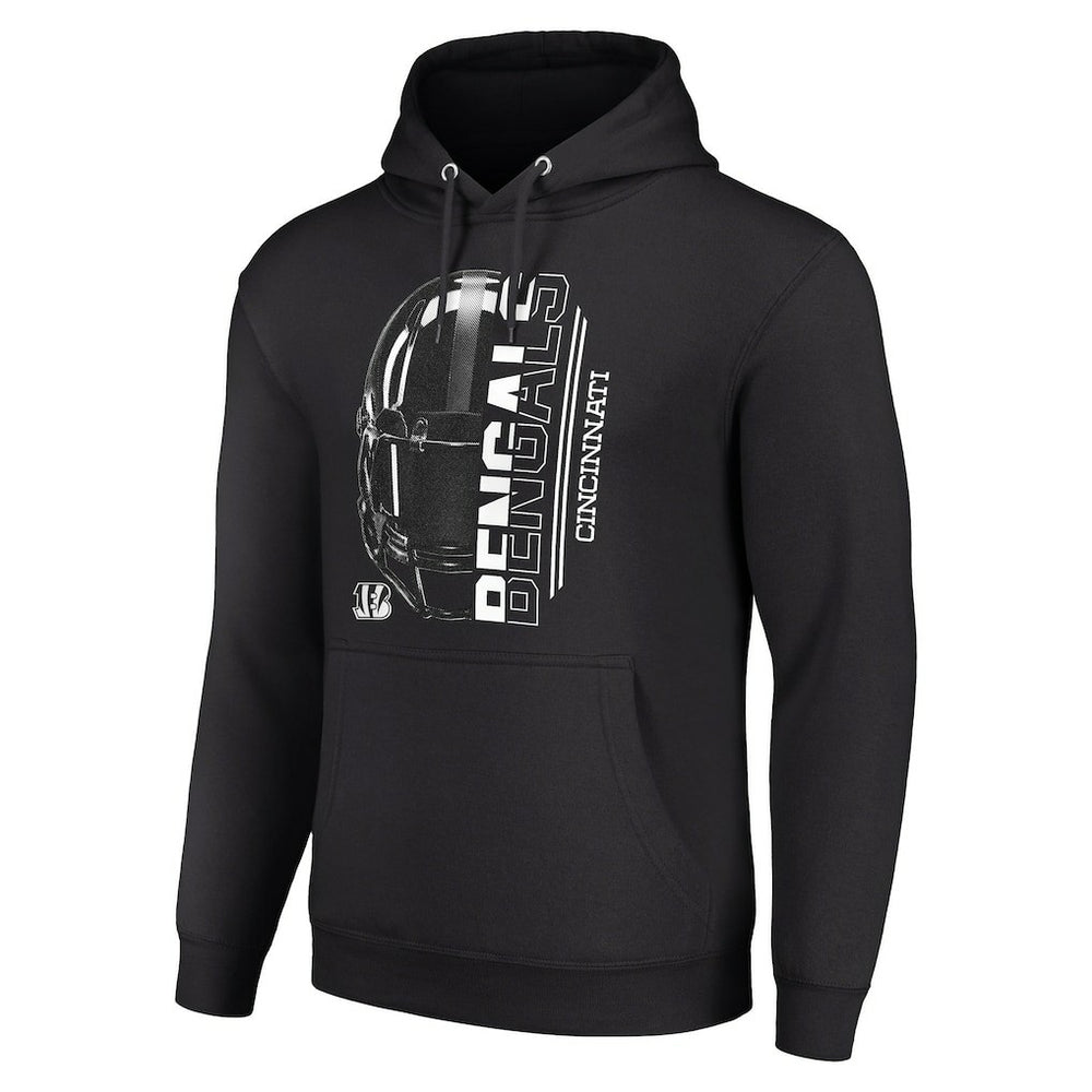 Cincinnati Bengals Starter Unisex Half Helmet Logo Pullover Hoodie - Black online