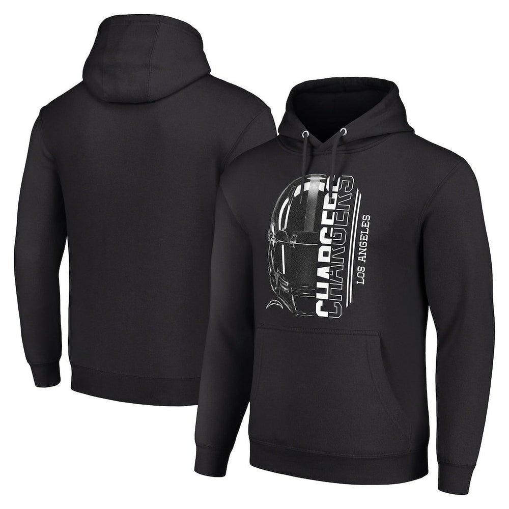 Los Angeles Chargers Starter Unisex Half Helmet Logo Pullover Hoodie - Black discount