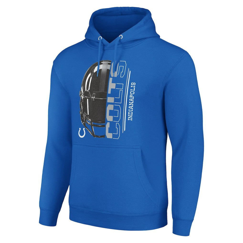 Indianapolis Colts Starter Unisex Half Helmet Logo Pullover Hoodie - Royal for sale