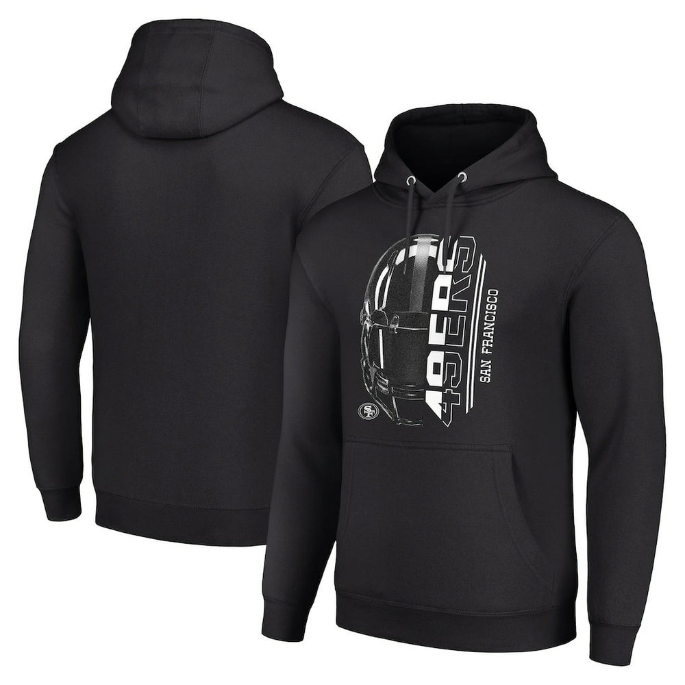 San Francisco 49ers Starter Unisex Half Helmet Logo Pullover Hoodie - Black outlet